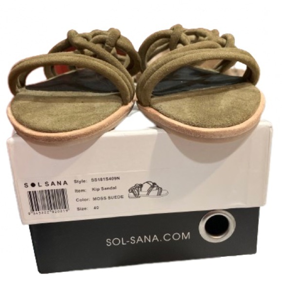 NIB, Sol Sana gladiator style suede sandal, wmns sz 9.5 - Picture 4 of 5